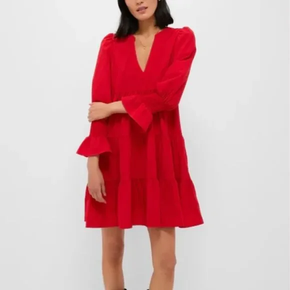 Pomander Place By Tuckernuck KENZO Vibrant Red Long Sleeve Dress